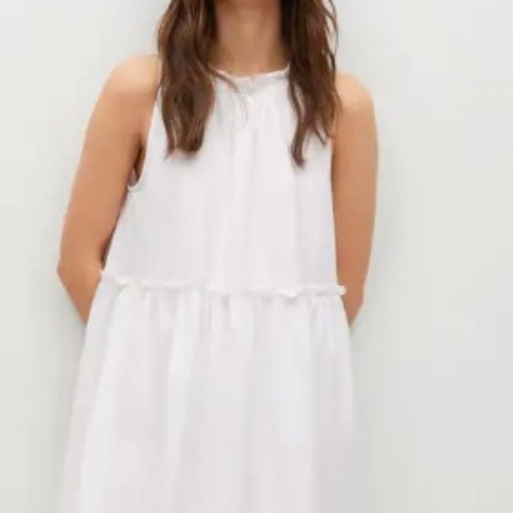 Mango Women's Gathered Details Dress